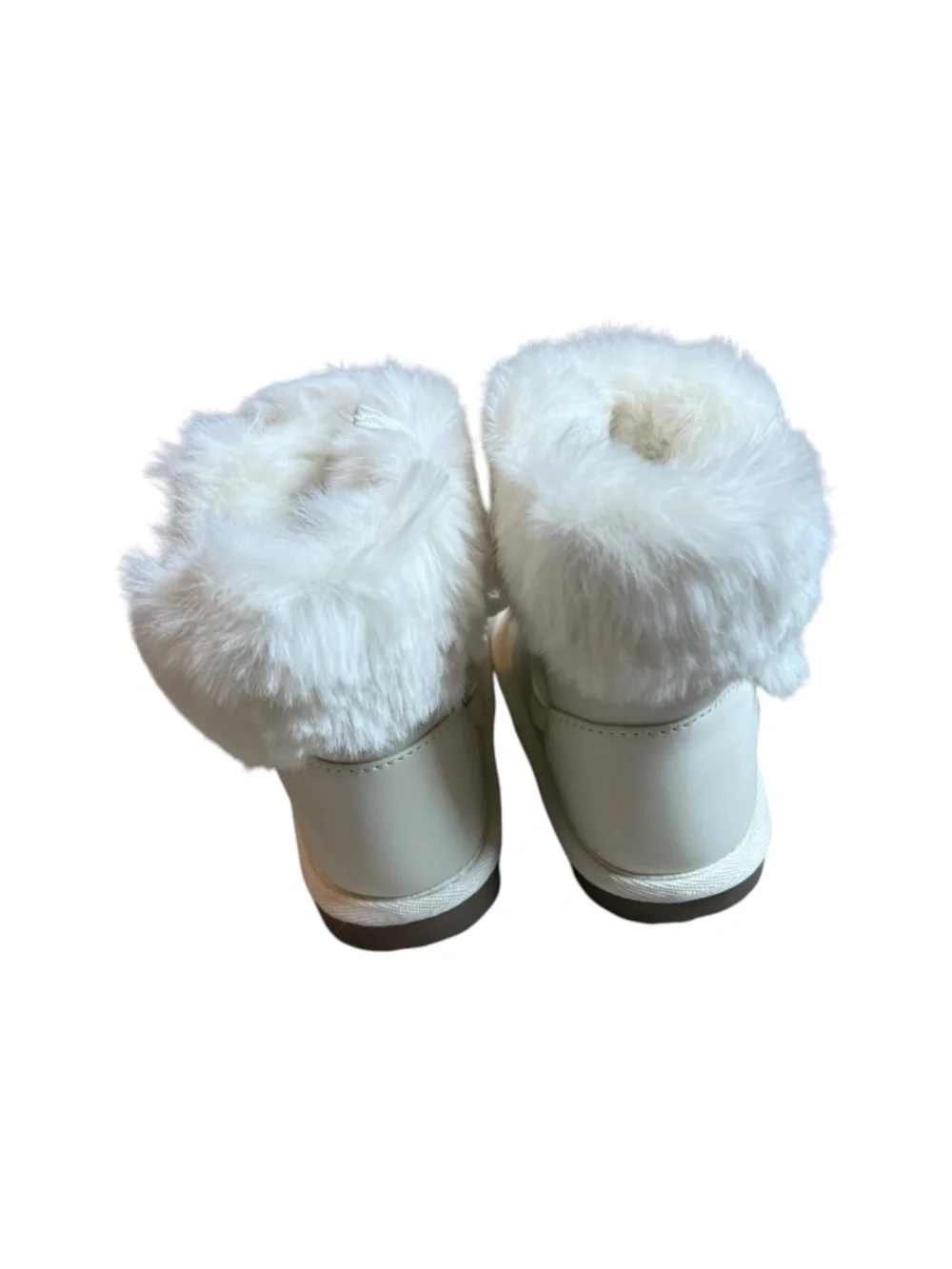 Gymboree White Faux Fur Winter Boots Size 7 Toddler NWOT